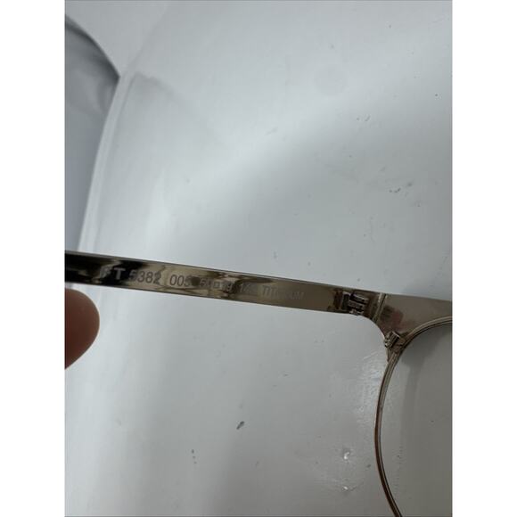 Tom Ford FT 5382 009 Titanium Eyeglasses Frame Brown Japan 50-19-145 Used - Picture 4 of 6